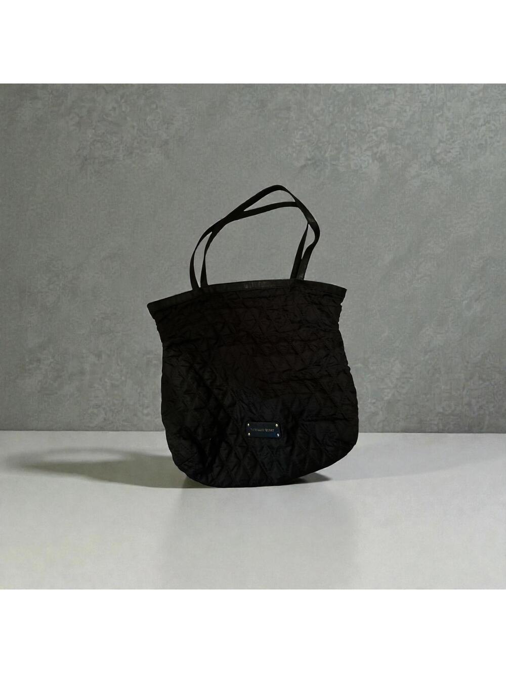 Victoria’s Secret Quilted Black Tote Handbag